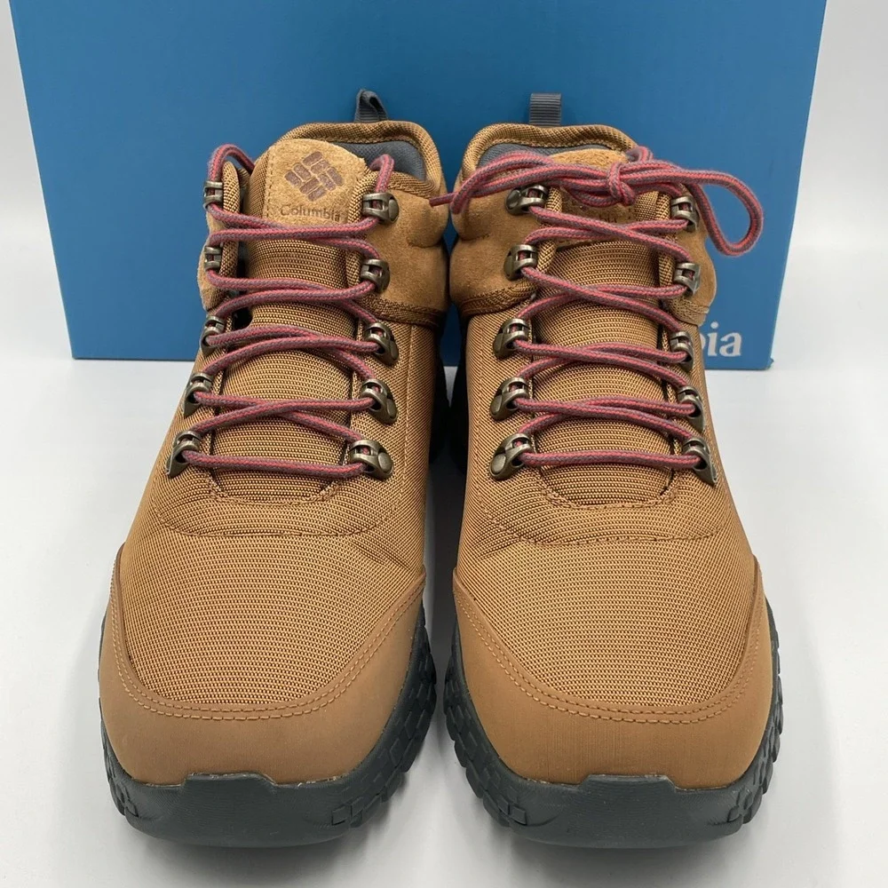 Columbia Men's Sz 9 Fairbanks Mid Omni-Heat Boot Elk Rusty Tan Waterproof NEW